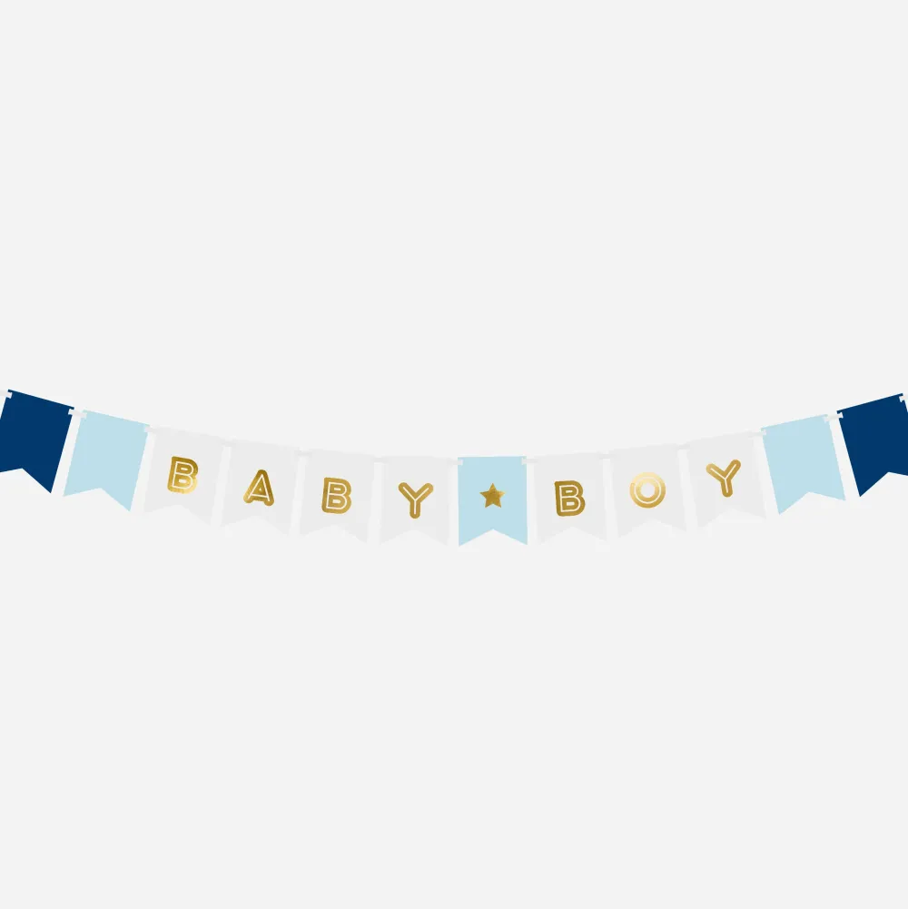 Outlet Party Deco Baby Shower Garland: Baby Boy