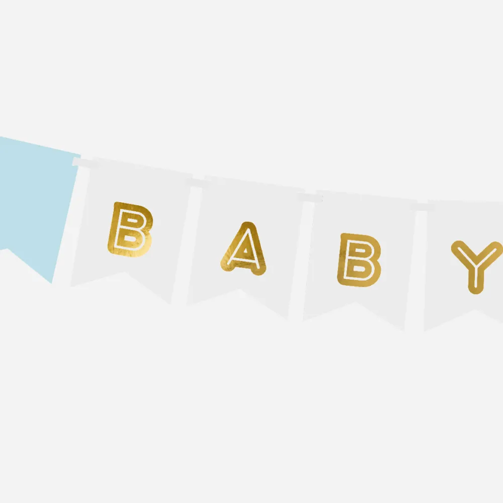 Outlet Party Deco Baby Shower Garland: Baby Boy