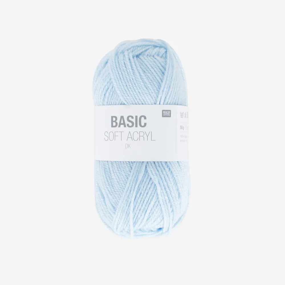 Clearance Rico Design Ball Of Wool Light Blue