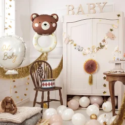 Fashion Party Deco Ball Rattle Teddy Bear