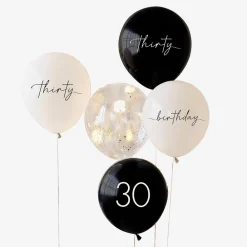 New Ginger Ray Balloon: 5 Birthday Balloons 30 Years Nude