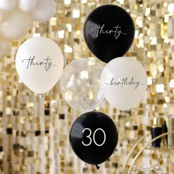 New Ginger Ray Balloon: 5 Birthday Balloons 30 Years Nude