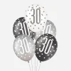 Best Unique Party Balloon: 6 Black 30Th Anniversary Balloons