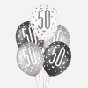 Outlet Unique Party Balloon: 6 Black 50Th Anniversary Balloons