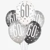 Flash Sale Unique Party Balloon: 6 Black 60Th Anniversary Balloons