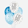 Flash Sale Unique Party Balloon: 6 Blue 60Th Anniversary Balloons