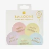 Best Sale TalkingTables Balloon: 5 Happy Birthday Pastel Balloons