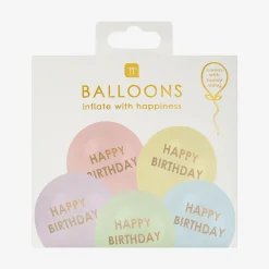Best Sale TalkingTables Balloon: 5 Happy Birthday Pastel Balloons