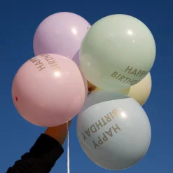 Best Sale TalkingTables Balloon: 5 Happy Birthday Pastel Balloons