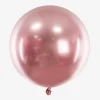 Best Sale Party Deco Balloon: 1 Pink Chrome Round Balloon (60Cm)