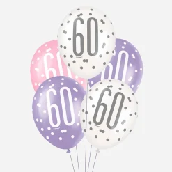 New Unique Party Balloon: 6 Pink 60Th Birthday Balloons