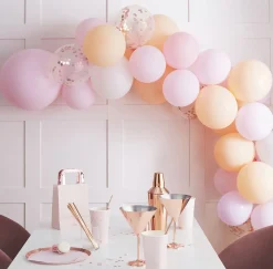 Online Ginger Ray Balloon Arch: 60 Light Pink Monochrome Balloons