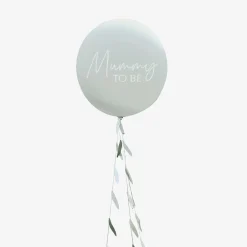 Best Sale Ginger Ray Balloon: Mummy To Be Sage Balloon With Ribbon