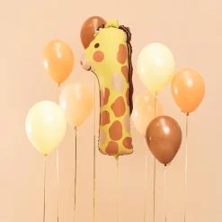 Fashion Party Deco Balloon Number 1 Giraffe