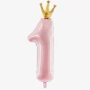 Hot Party Deco Balloon Number 1 Pink
