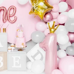 Hot Party Deco Balloon Number 1 Pink