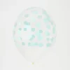 Outlet My Little Day Balloons: 5 Aqua Confetti Printed Balloons