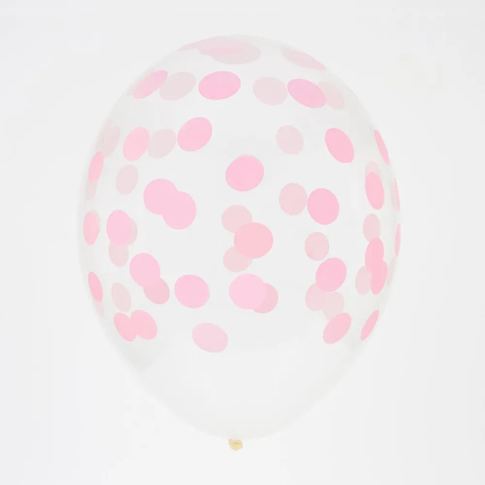 Discount My Little Day Balloons: 5 Balloons Printed With Pink Confetti