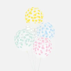 Shop My Little Day Balloons: 5 Balloons Printed With Pastel Confetti