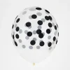 Best My Little Day Balloons: 5 Black Confetti Printed Balloons