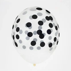 Best My Little Day Balloons: 5 Black Confetti Printed Balloons