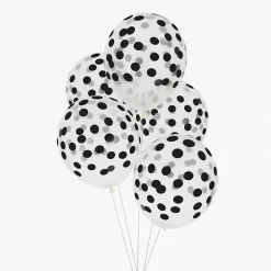 Best My Little Day Balloons: 5 Black Confetti Printed Balloons