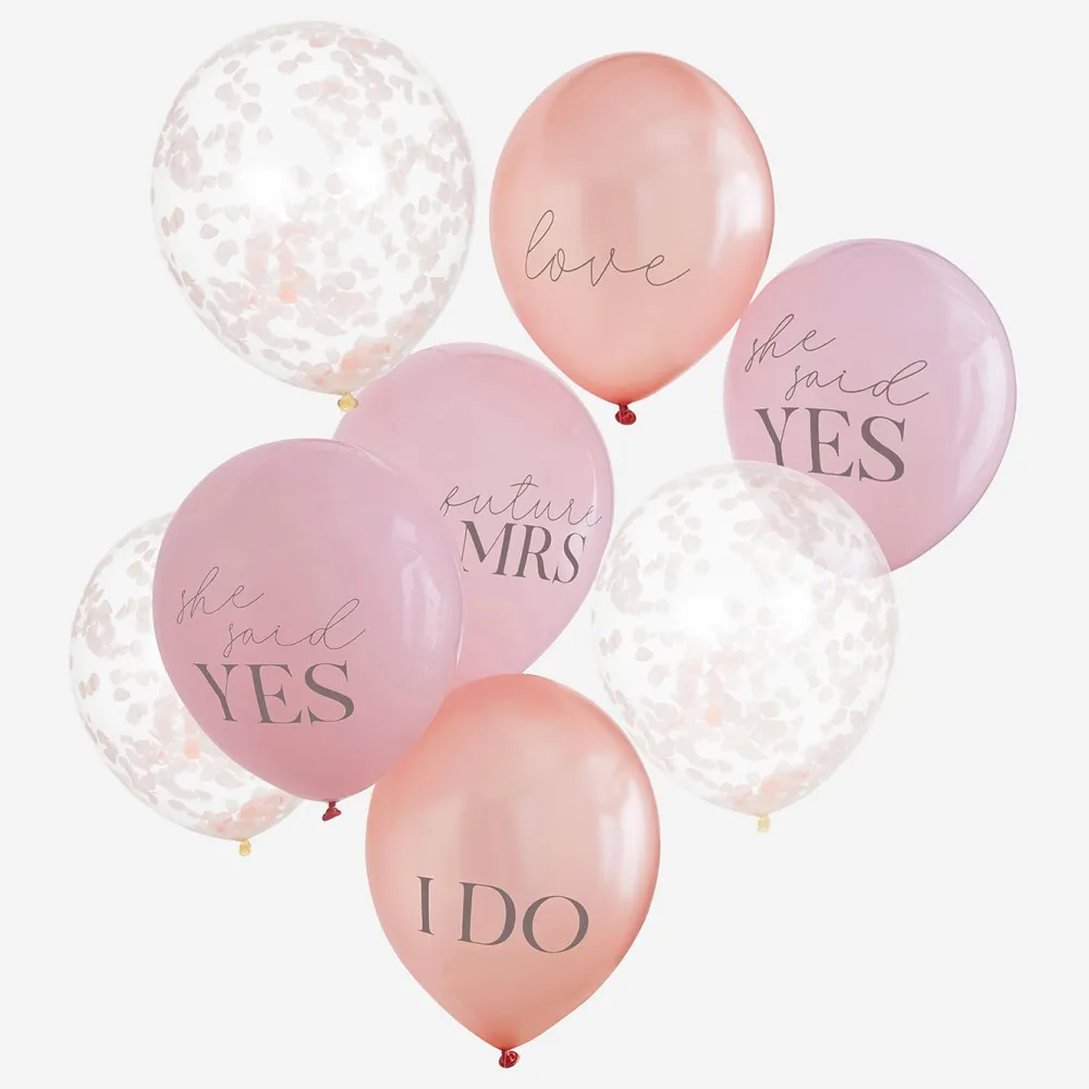 Discount Ginger Ray Balloons: 8 Evjf Balloons