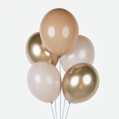 Hot My Little Day Balloons: 10 Golden Mix Balloons