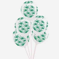 Discount My Little Day Balloons: 5 Green Leaf Balloons