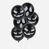 Sale Party Pro Balloons: 6 Halloween Black Face Balloons