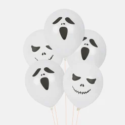 Hot Arty Fêtes Factory Balloons: 6 Halloween Ghost Balloons
