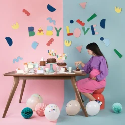 Cheap My Little Day Balloons: 5 Mint Baby Shower Balloons