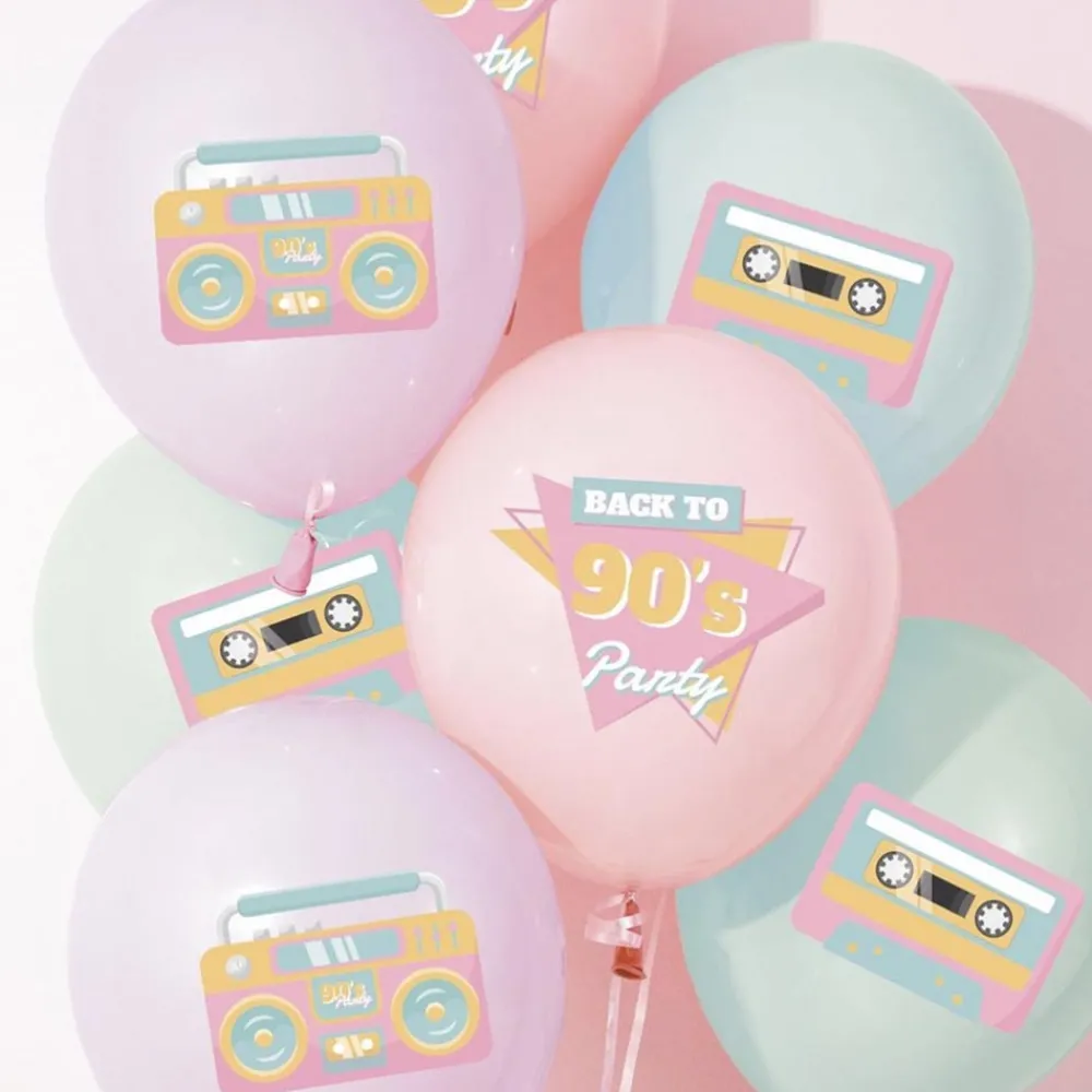 Online Party Pro Balloons: 6 Pastel 90'S Balloons