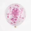 Online Ginger Ray Balloons: 5 Pink Confetti Balloons