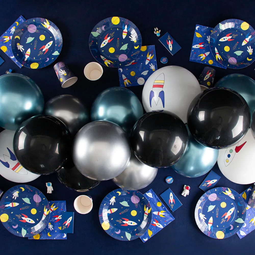 Outlet My Little Day Balloons: 5 Silver Chrome Balloons