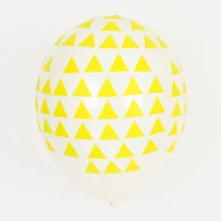 Shop My Little Day Balloons: 5 Yellow Triangle Balloons