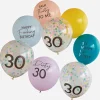 Best Ginger Ray Balloons: Multicolored 30Th Anniversary Balloons