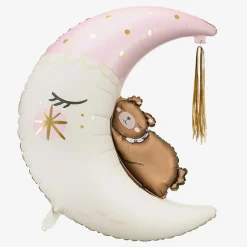 Best Sale Party Deco Bear Balloon And Pink Moon