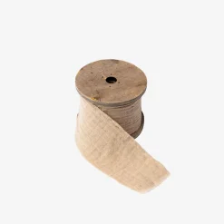 Cheap Arty Fêtes Factory Beige Cotton Gauze Ribbon