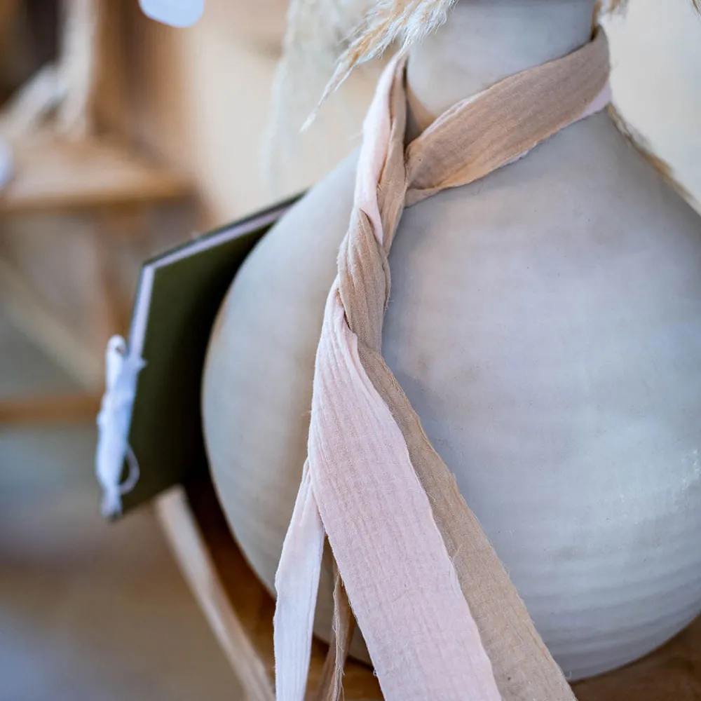 Cheap Arty Fêtes Factory Beige Cotton Gauze Ribbon