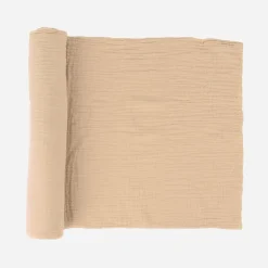 Store Arty Fêtes Factory Beige Cotton Gauze Table Runner