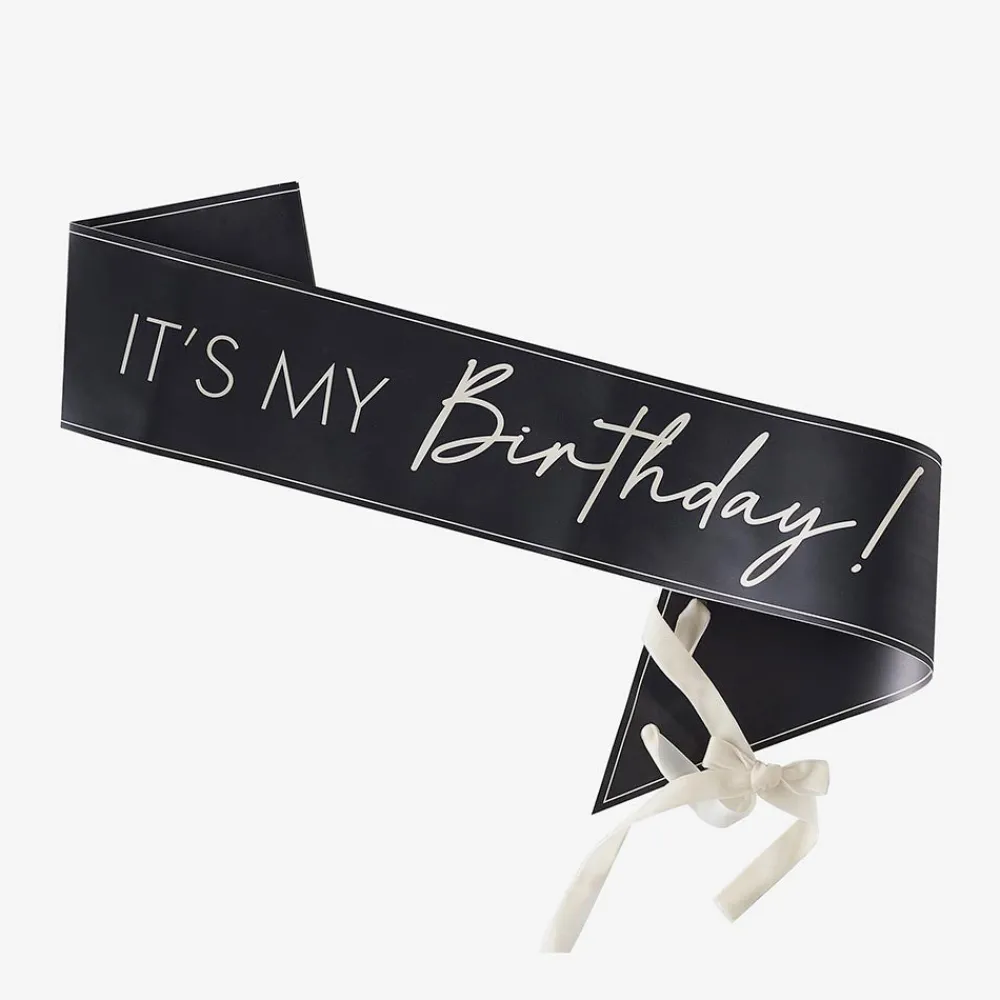 Fashion Ginger Ray Belt It'S My Birthday Black And Nude