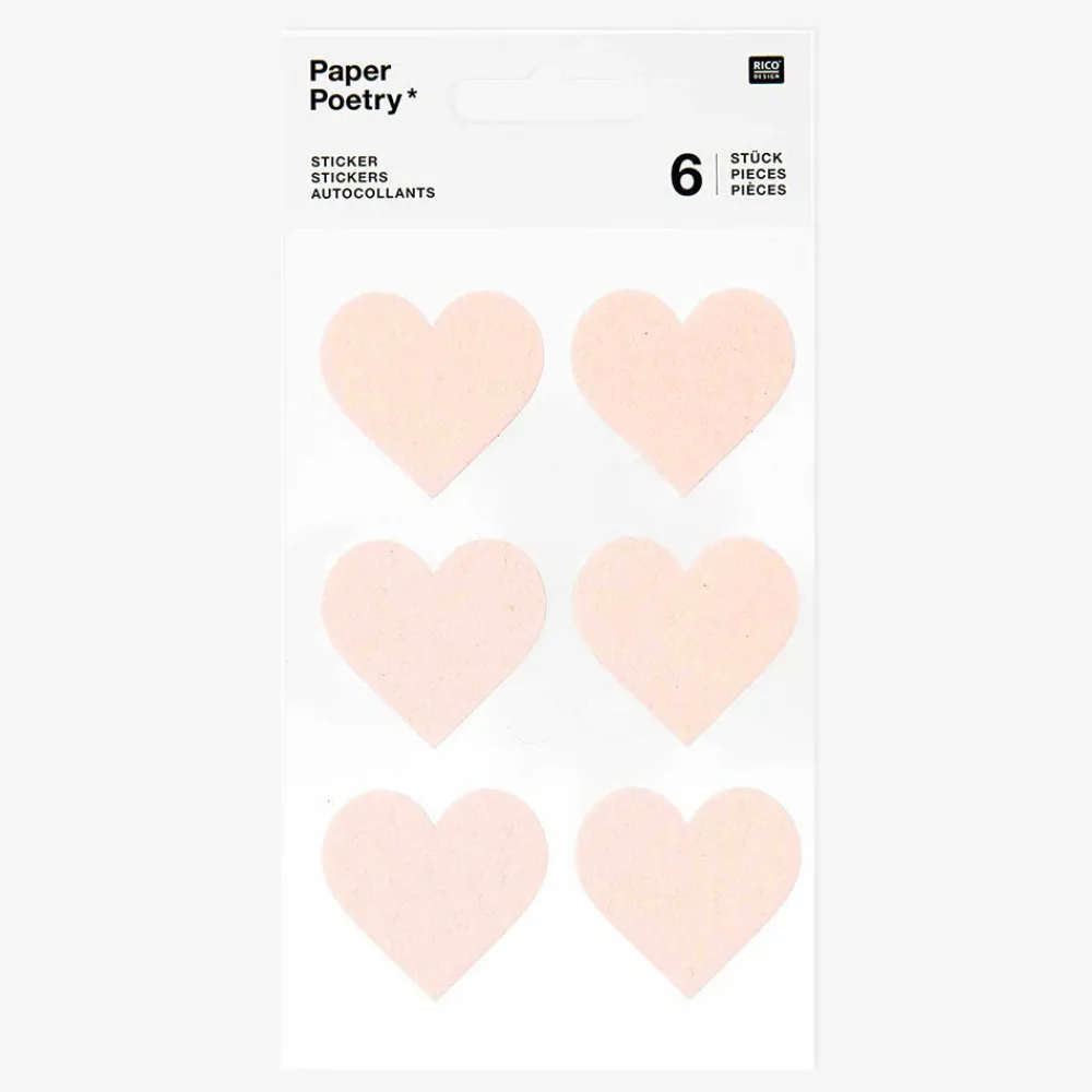 Cheap Rico Design Big Powder Pink Heart Sticker