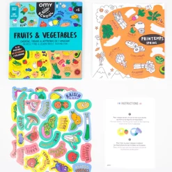 Discount Omy Bilingual Fruits And Vegetables Poster