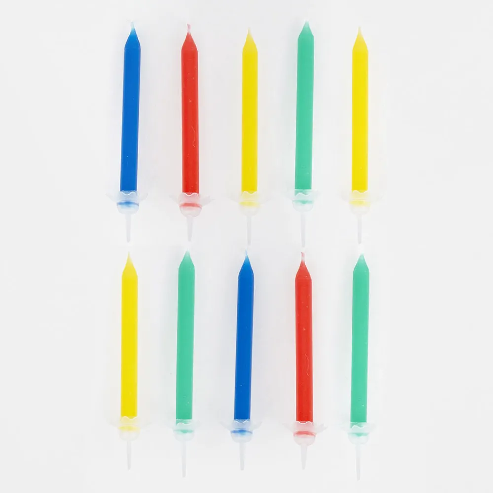 Hot Rico Design Birthday Candle: 24 Colored Candles