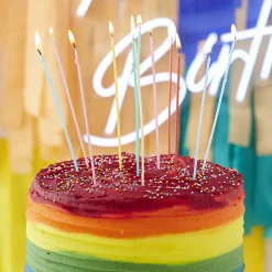 Clearance Ginger Ray Birthday Candle: 12 Multicolored Candles