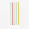 Outlet Arty Fêtes Factory Birthday Candle: 10 Pastel Candles