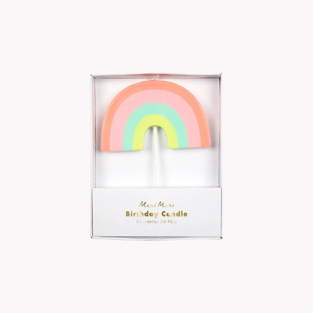 Sale Meri Meri Birthday Candle: 1 Rainbow Candle
