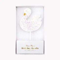 Store Meri Meri Birthday Candle: 1 Swan Candle