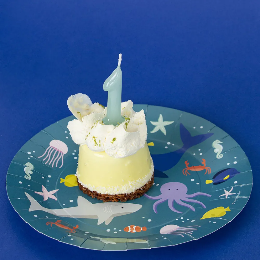 Discount My Little Day Birthday Candle: Blue Number Candle